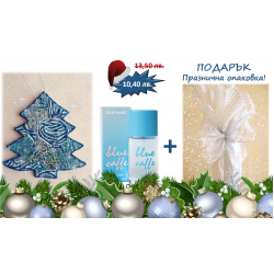 Подаръчен комплект - дамска тоалетна вода 30ml, ръчно изработена коледна играчка + ПОДАРЪК – празнична опаковка