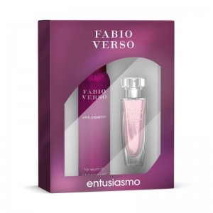 Дамски подаръчен комплект Fabio Verso Entusiasmo – парфюмна вода 50 ml и дезодорант 150 ml – Bi-es