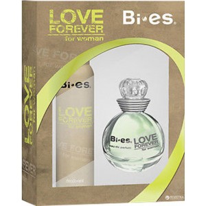 Дамски подаръчен комплект Love Forever Green - парфюмна вода 100ml и дезодорант 150ml - BI-ES