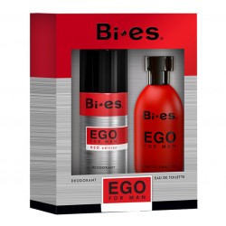 Мъжки подаръчен комплект Ego Red - парфюмна вода 100ml и дезодорант 150ml - BI-ES