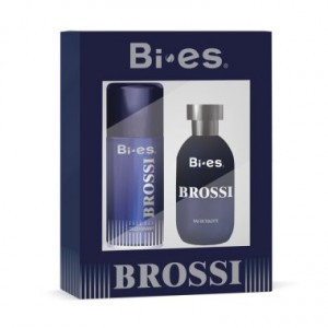 Мъжки подаръчен комплект Brossi Blue - парфюмна вода 100ml и дезодорант 150ml - BI-ES