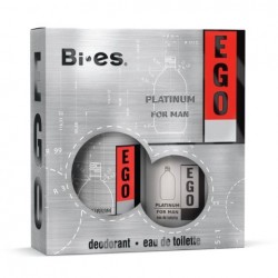 Мъжки подаръчен комплект Ego Platinum - парфюмна вода 100ml и дезодорант 150ml - BI-ES