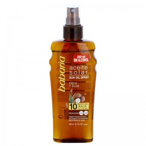 Слънцезащитно олио за загар с екстракт от кокос SPF10 – Babaria