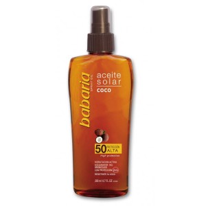 Слънцезащитно олио за лице и тяло с екстракт от кокос SPF50 - Babaria
