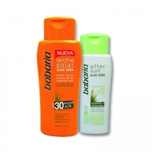 Слънцезащитен комплект за чувствителна кожа лосион SPF30 и балсам за след слънце – Babaria