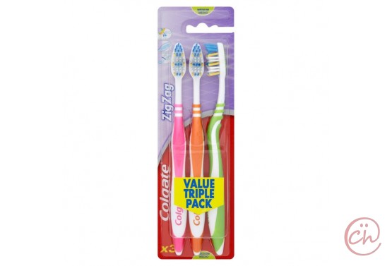 Четки за зъби Colgate Zig Zag 3 бр. – Colgate