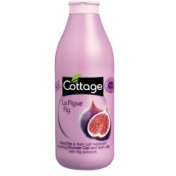Душ гел и пяна за вана 2 в 1 с омекотяващ ефект Смокиня 750ml- Cottage