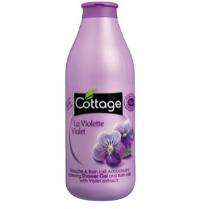 Душ гел и пяна за вана 2 в 1 с възстановяващ ефект Виолетка 750ml- Cottage