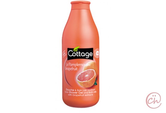 Душ гел и пяна за вана 2 в 1 с тонизиращ ефект Червен грейпфрут 750ml- Cottage