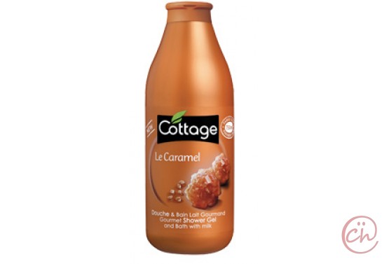 Душ гел и пяна за вана 2 в 1 с изглаждащ ефект Карамел 750ml- Cottage
