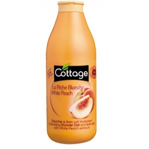 Душ гел и пяна за вана 2 в 1 с хидратиращ ефект Праскова 750ml- Cottage