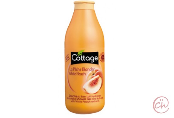 Душ гел и пяна за вана 2 в 1 с хидратиращ ефект Праскова 750ml- Cottage