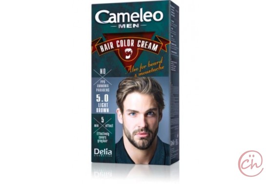 Безамонячна крем боя за коса за мъже - Светло кестеняво - Cameleo - Delia