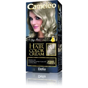 Трайна крем боя за коса с Арганово масло Cameleo – Светло пепеляво русо 8.1 – Delia