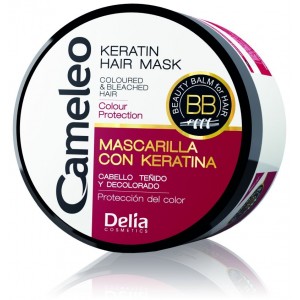 Възстановяваща маска за боядисана коса с кератин Cameleo – Delia