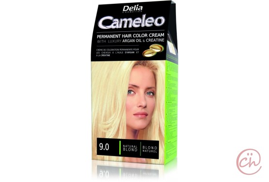 Трайна крем боя за коса с Арганово масло Cameleo – Естествено русо 9.0 – Delia