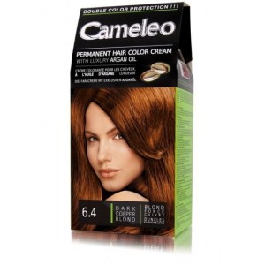 Трайна крем боя за коса с Арганово масло Cameleo – Тъмно медно русо 6.4 – Delia