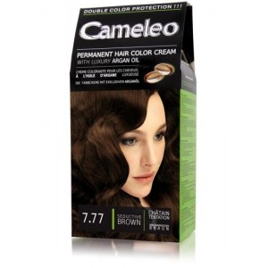 Трайна крем боя за коса с Арганово масло Cameleo – Изкусително кафяво 7.77 – Delia