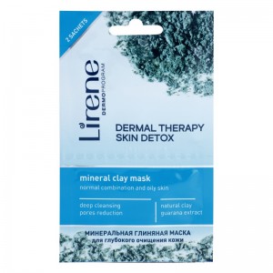 Почистваща маска за лице с глина за нормална и комбинирана кожа Skin Detox – Lirene