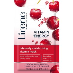 Хидратираща маска за лице за суха кожа с екстракт от череша Vitamin Energy – Lirene
