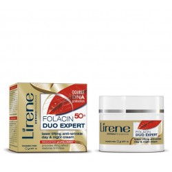 Интензивен омекотяващ дневен/нощен крем за лице Folacin Duo Expert 50+- Lirene