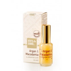 Натурален озаряващ еликсир за лице с Арган и Макадамия – Natural Cosmetic