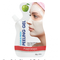 Почистващ и освежаващ пилинг гел за лице с Ябълка - Purederm