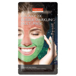 Двойна мултифункционална маска за лице в розово и зелено - Purederm
