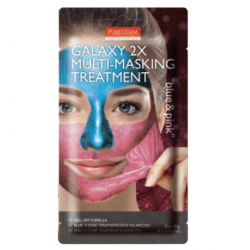 Двойна мултифункционална отлепяща маска в синьо и розово - Purederm