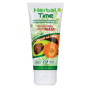 Подхранваща маска за коса с Авокадо и Невен Herbal Time – Rosa Impex