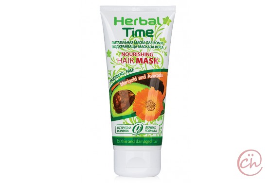 Подхранваща маска за коса с Авокадо и Невен Herbal Time – Rosa Impex